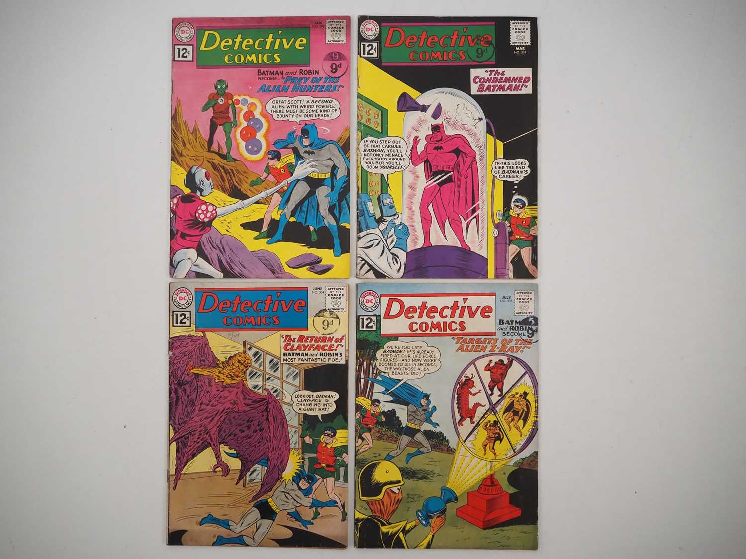 Lot 163 - DETECTIVE COMICS #299, 301, 304, 305 (4 in...