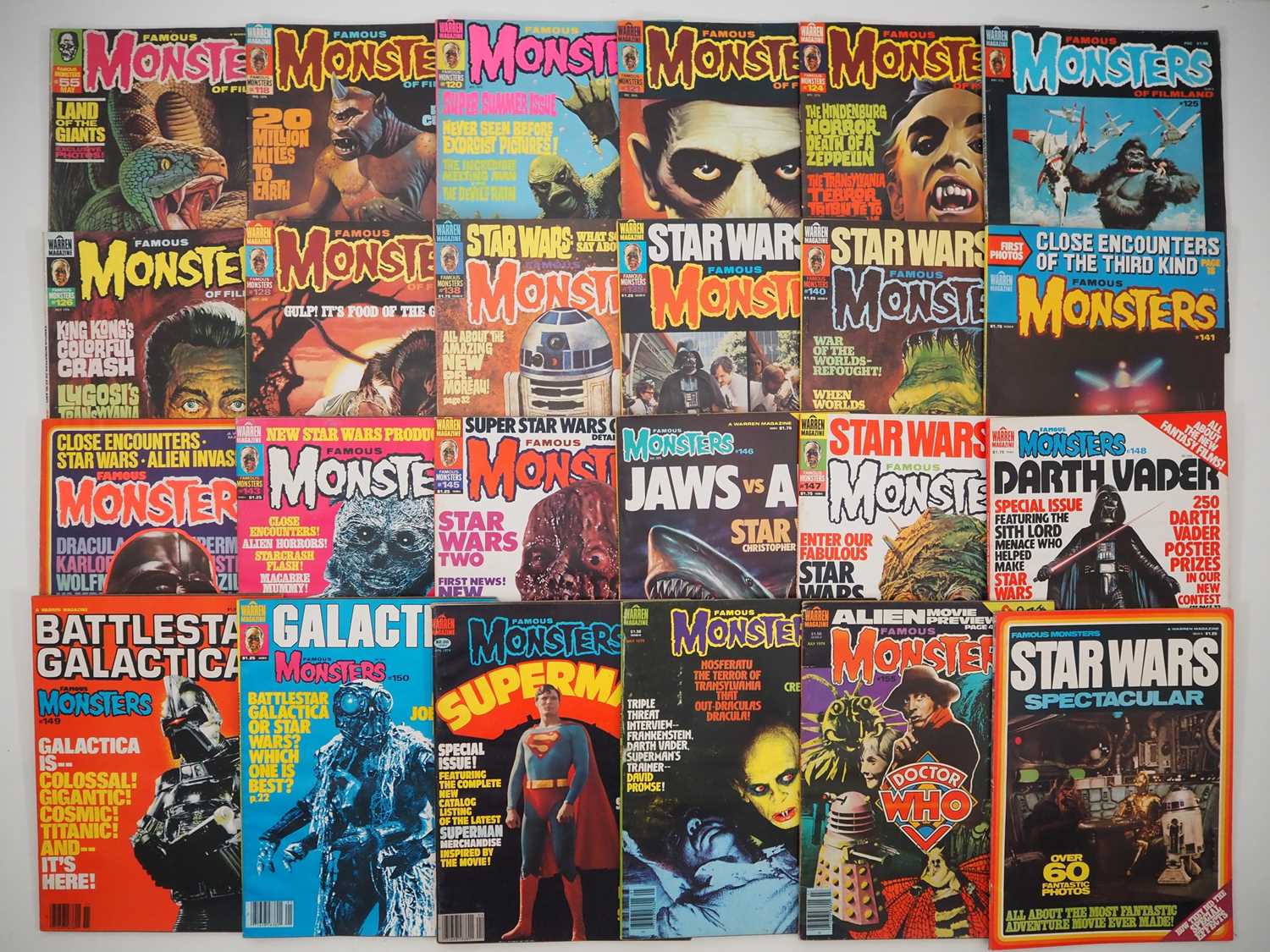 Lot 233 - FAMOUS MONSTERS OF FILMLAND #55, #118, 120,