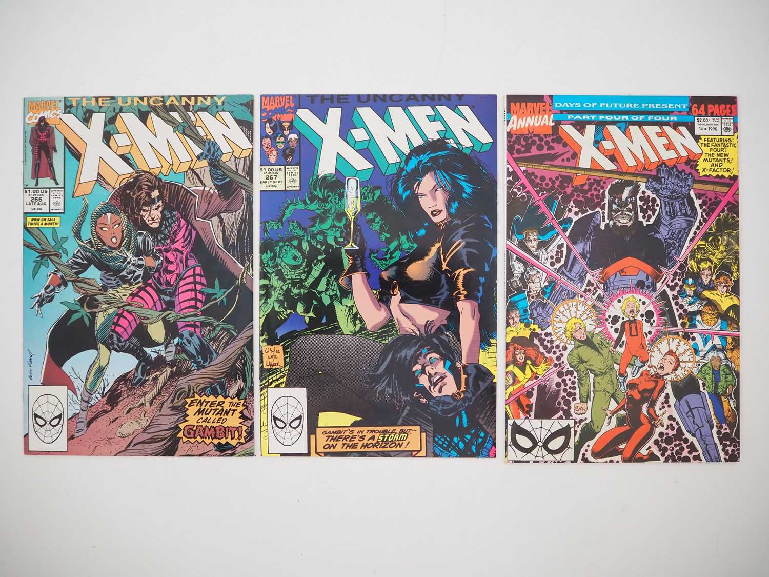 Lot 256 - UNCANNY X-MEN #266 & 267 + ANNUAL #14 (3 in