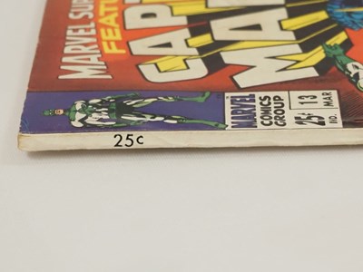 Lot 263 - MARVEL SUPER-HEROES: CAPTAIN MARVEL #13 (1968 -...