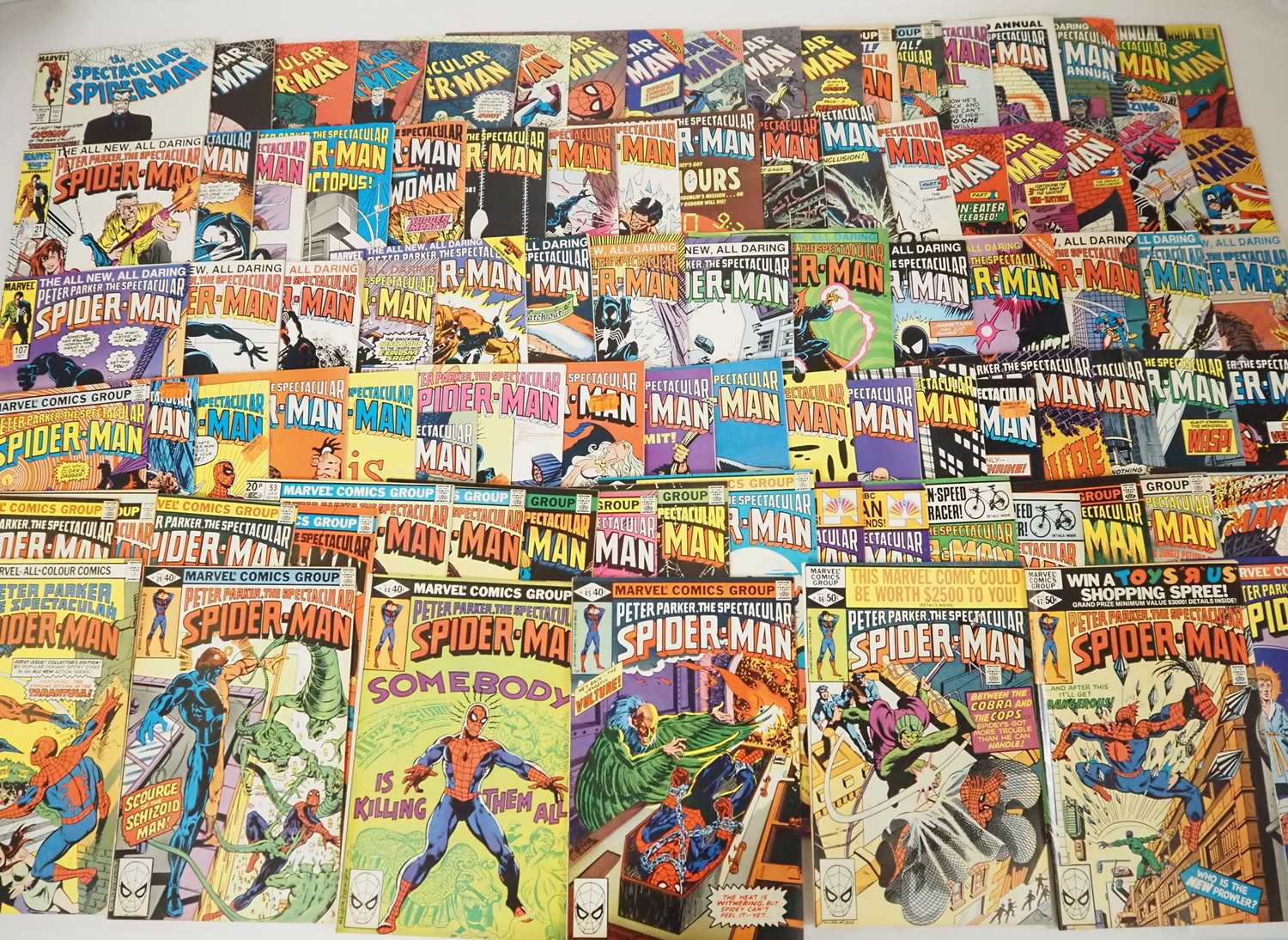 Spectacular Spider-Man Marvel Comics Lot ~150 shops