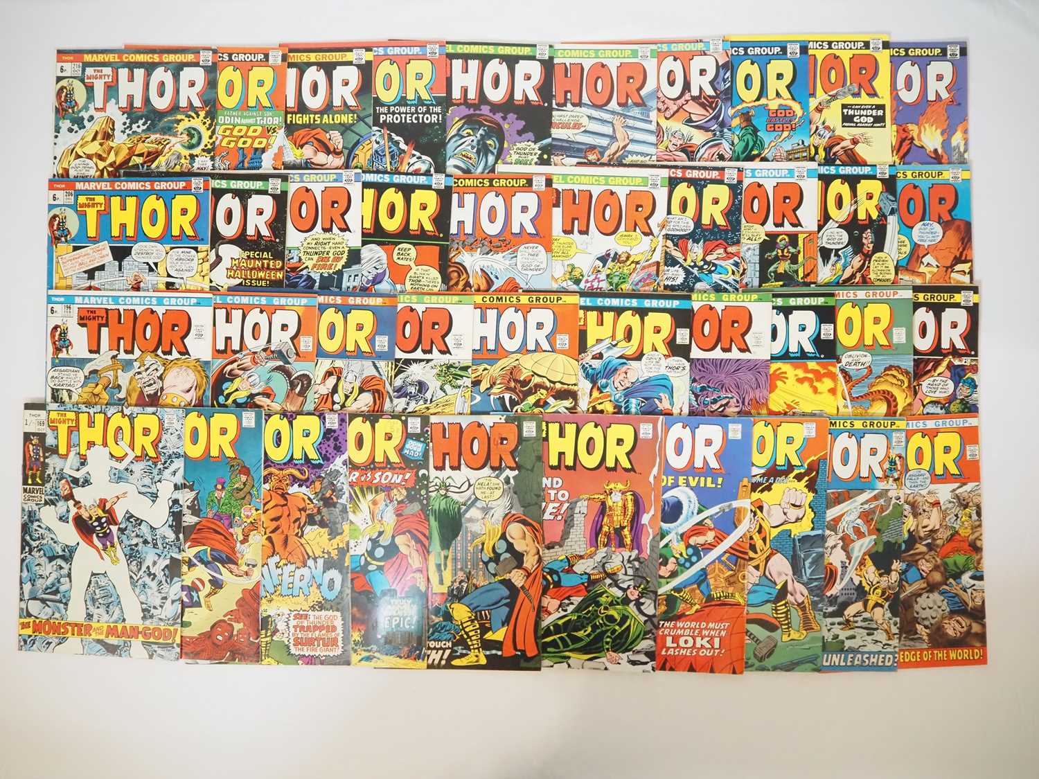 Lot 286 - THOR #169, 173, 176, 187, 189-193, 195-225 (40...