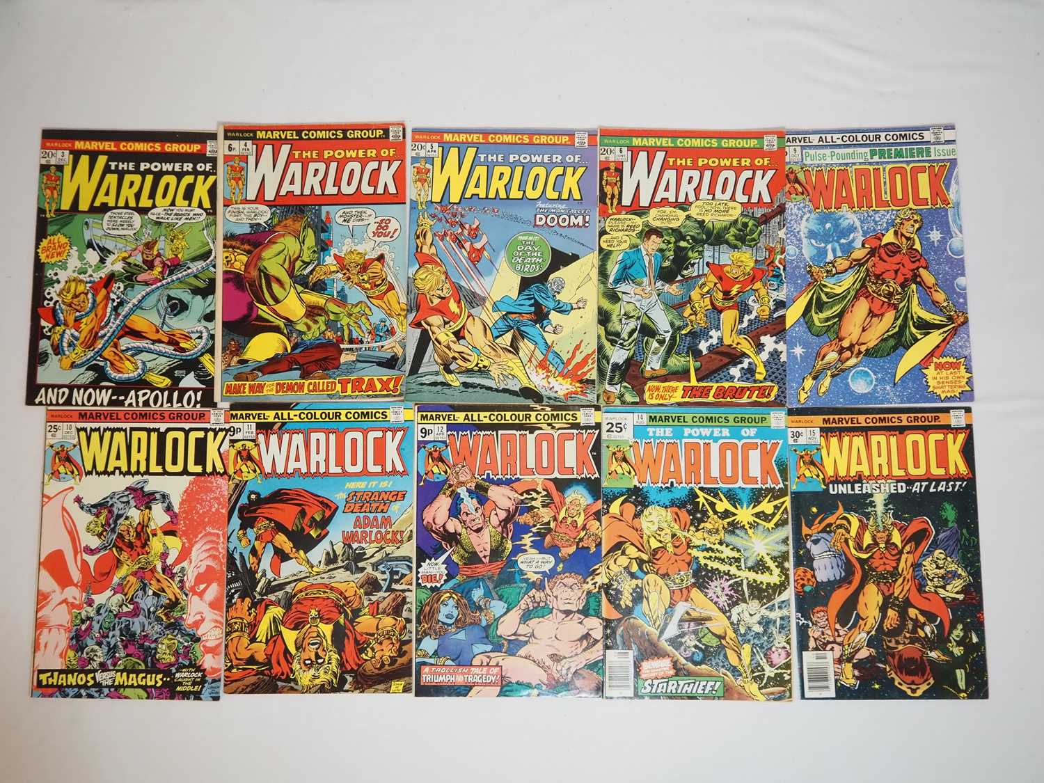 Lot 327 - THE POWER OF WARLOCK/WARLOCK #3, 4, 5, 6, 9,...