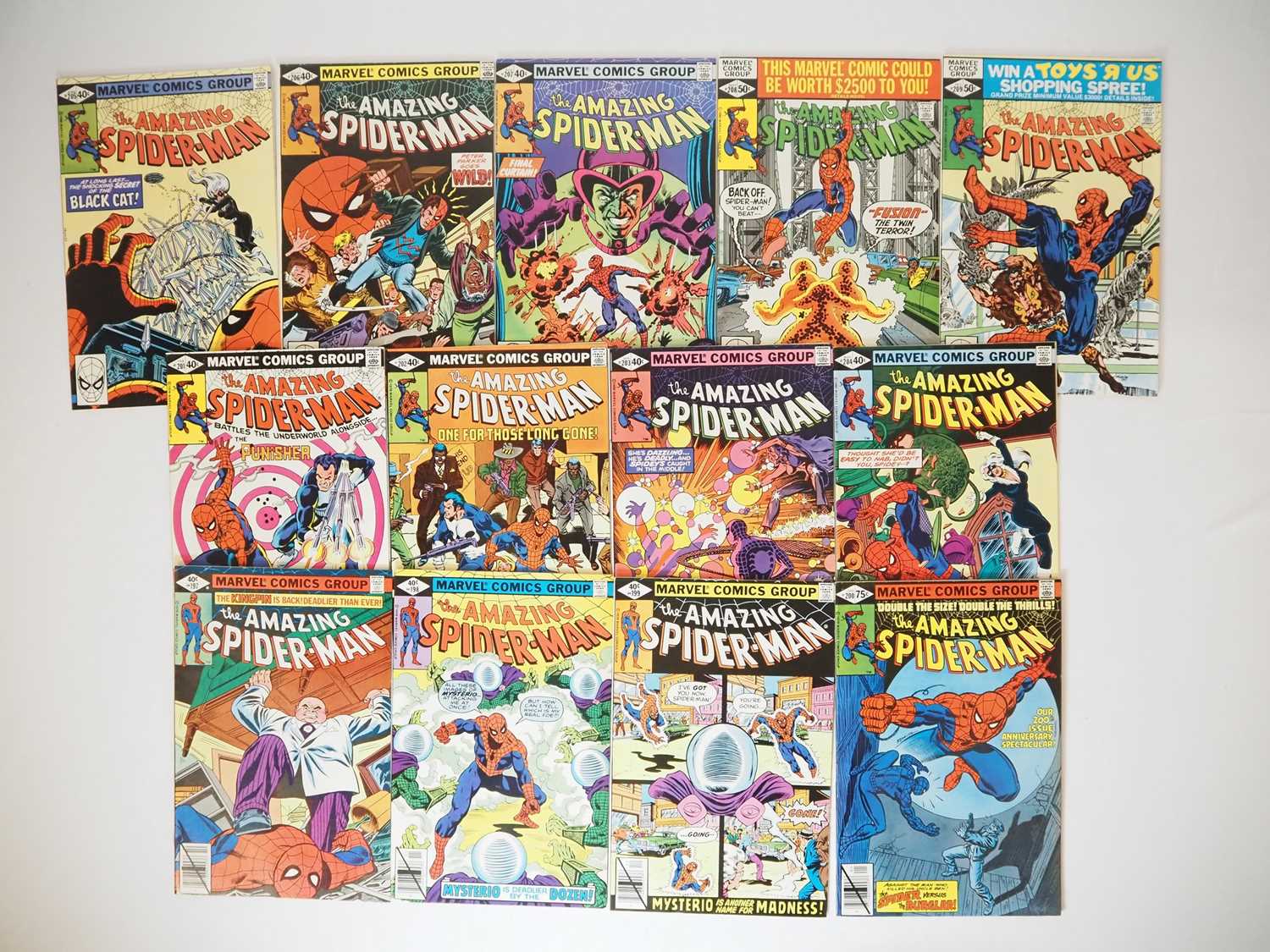 Lot 334 - AMAZING SPIDER-MAN #197, 198, 199, 200, 201,...