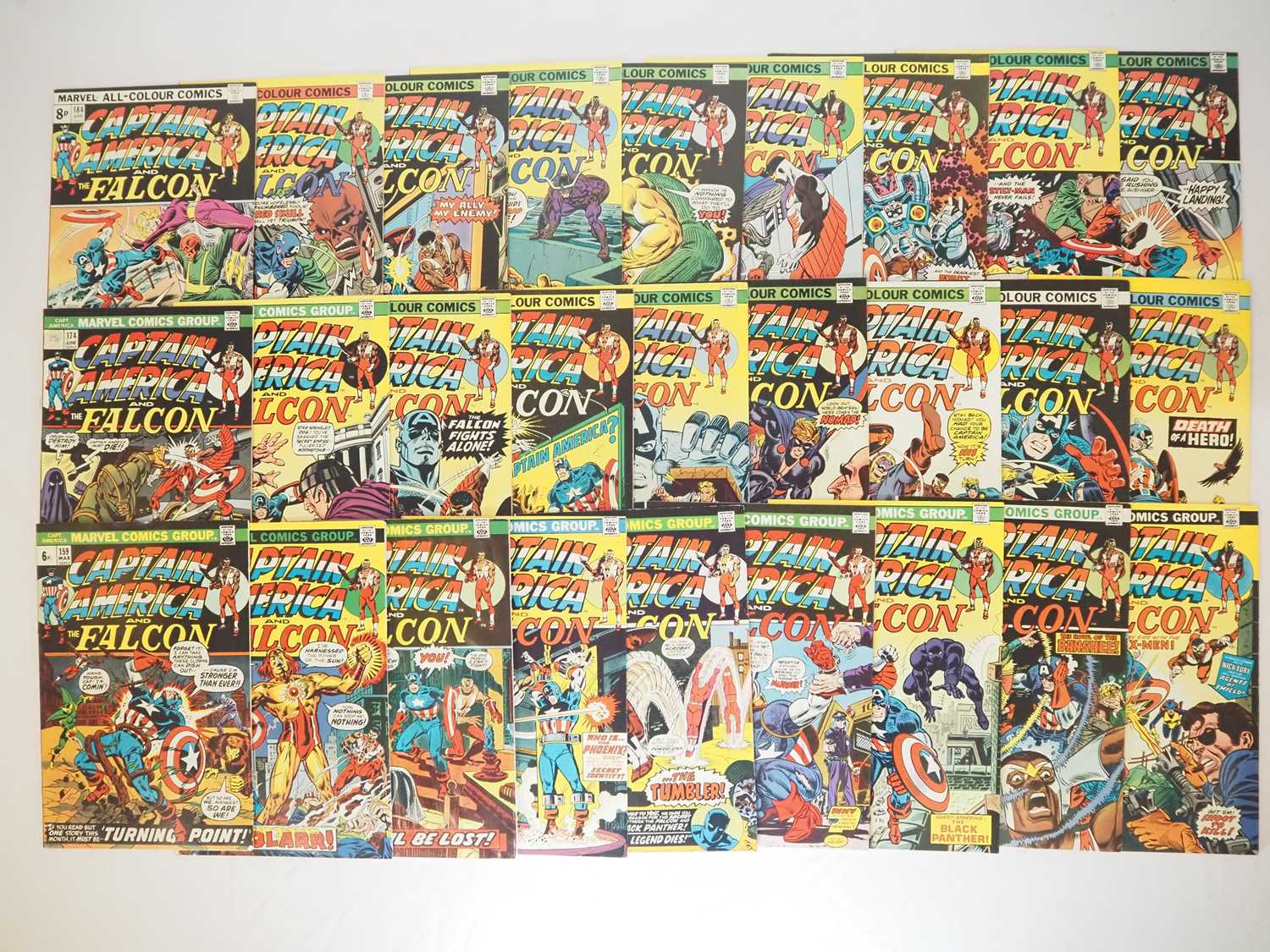 Lot 341 - CAPTAIN AMERICA #159-161, 168-175, 177-192 (27...