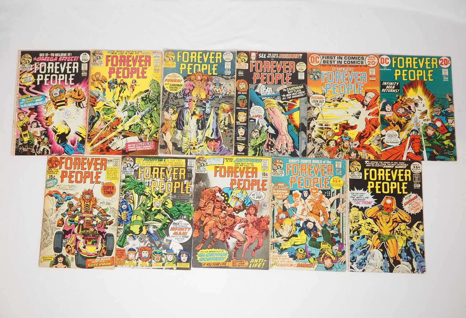 Lot 398 - FOREVER PEOPLE #1, 2, 3, 4, 5, 6, 7, 8, 9, 10,...