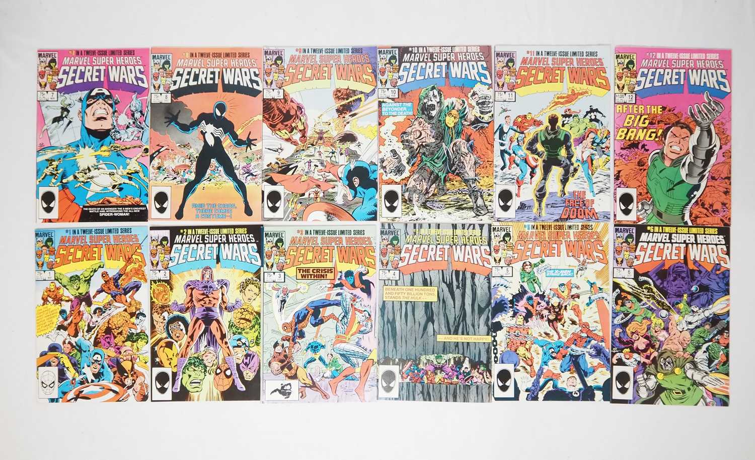 Lot 430 - MARVEL SUPER HEROES SECRET WARS #1, 2, 3, 4, 5,...