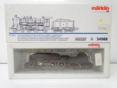 Lot 108 - HO SCALE MODEL RAILWAYS: A MARKLIN 34988 Baden...