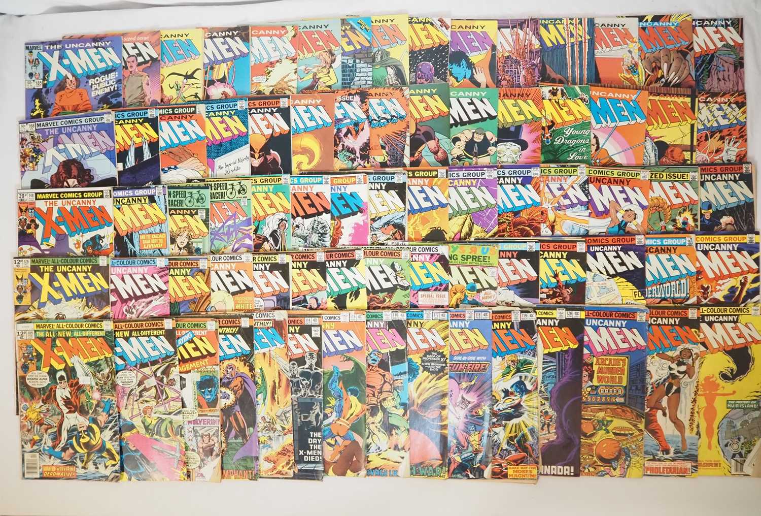 Lot 454 - UNCANNY X-MEN #109-120, 123-128, 131-136,...