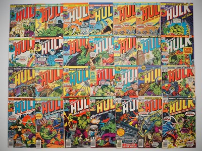 Lot 496 - INCREDIBLE HULK #183 to 187, 189 to 210 (28 in...