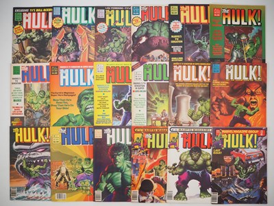 Lot 499 - THE HULK! MAGAZINE #10 to 27 (18 in Lot) -...