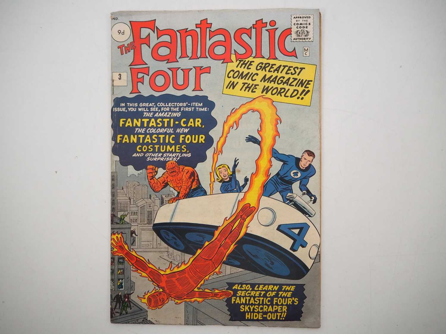 Lot 511 - FANTASTIC FOUR #3 (1962 - MARVEL - UK Price...
