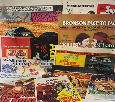 Lot 55 - A group of UK Quad double bill film posters...