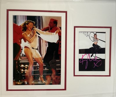 Lot 377 - AUTOGRAPHS - A KYLIE MINOGUE signed display...