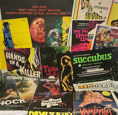 Lot 123 - A group of Horror film posters to include:...