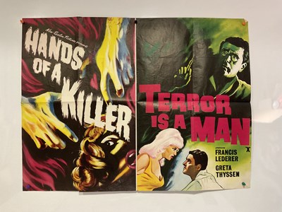 Lot 123 - A group of Horror film posters to include:...