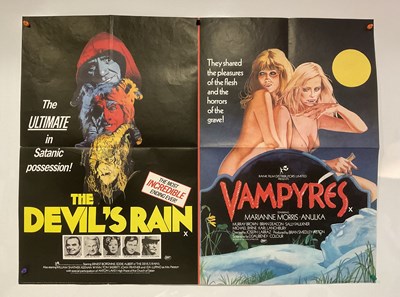 Lot 123 - A group of Horror film posters to include:...