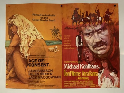 Lot 20 - A group of double-bill UK Quad film posters to...