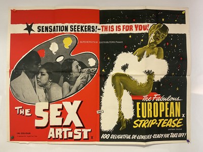 Lot 195 - A selection of adult interest UK Quad film...