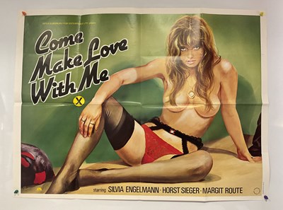Lot 195 - A selection of adult interest UK Quad film...