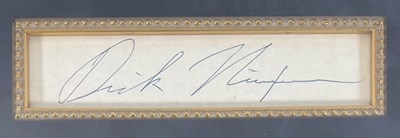 Lot 381 - AUTOGRAPHS - A RICHARD NIXON signed postcard,...