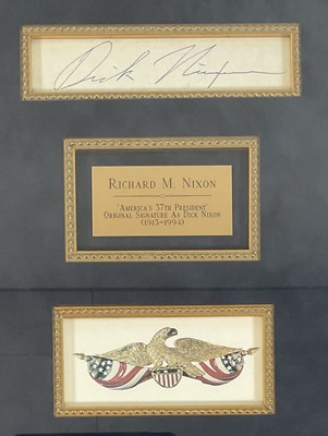 Lot 381 - AUTOGRAPHS - A RICHARD NIXON signed postcard,...