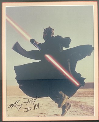 Lot 375 - AUTOGRAPHS - A photograph of Darth Maul from...