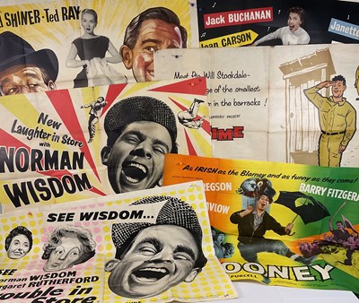 Lot 68 - A group of comedy UK Quad film posters...