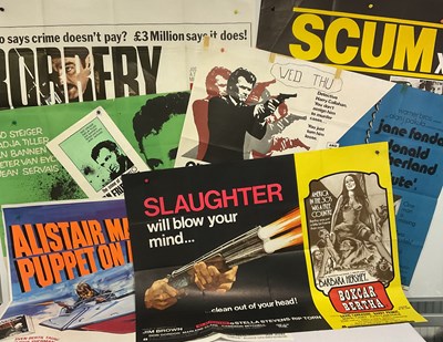 Lot 98 - A group of crime UK Quad film posters...