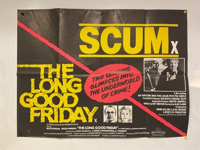 Lot 98 - A group of crime UK Quad film posters...