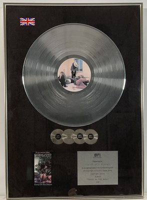 Lot 439 - A 1987 BPI multi-platinum award presented to...