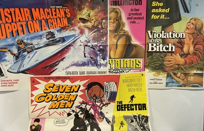 Lot 99 - A group of UK Quad film posters all featuring...