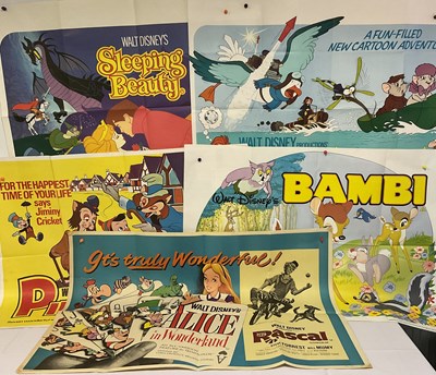 Lot 187 - WALT DISNEY - A group of UK Quad film posters...