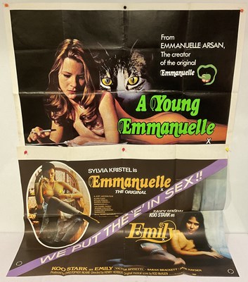 Lot 191 - EMMANUELLE / EMILY (1976) UK Quad double bill...