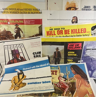 Lot 158 - A selection of UK Quad Western film posters...