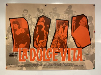 Lot 71 - LA DOLCE VITA (1980s re-release) UK Quad film...