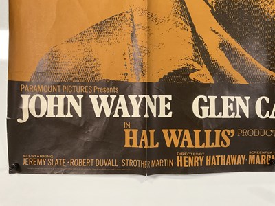 Lot 155 - TRUE GRIT (1969) UK Quad film poster - John...