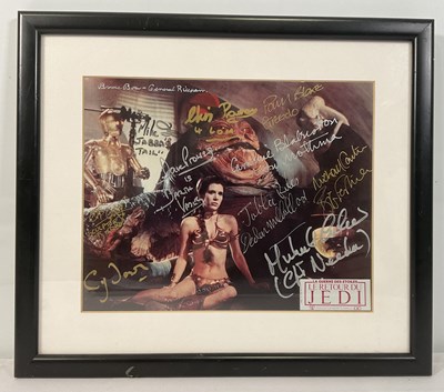 Lot 369 - STAR WARS - A multi signed French promotional...