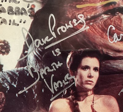 Lot 369 - STAR WARS - A multi signed French promotional...