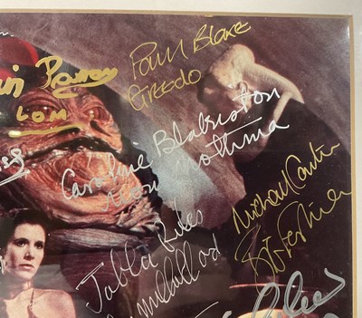 Lot 369 - STAR WARS - A multi signed French promotional...