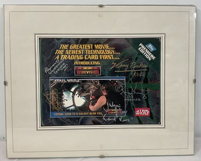 Lot 368 - STAR WARS - A Topps trading card box lid...