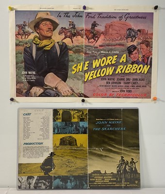 Lot 154 - A U.S. synopsis poster for THE SEARCHERS...