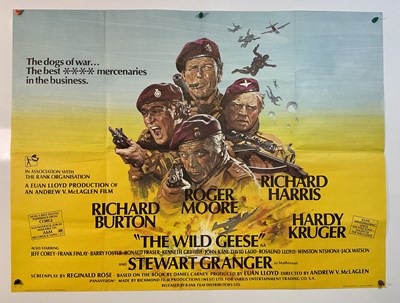 Lot 164 - THE WILD GEESE (1978) UK Quad - Arnaldo Putzu...