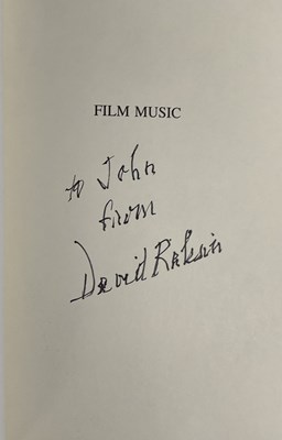 Lot 149 - FILM MUSIC COMPOSERS - A pair of autographed...