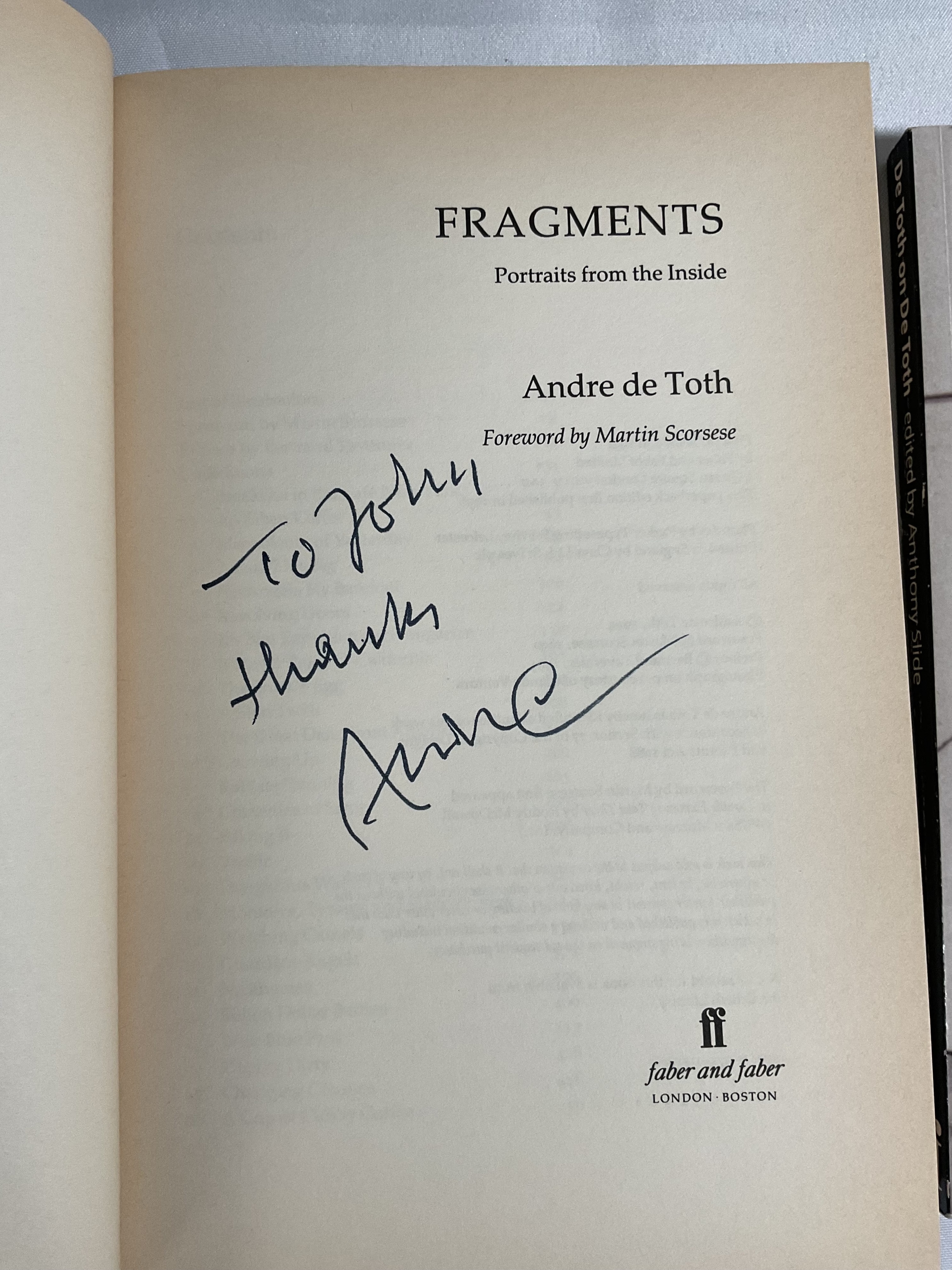 Lot 103 - A pair of autographed books about and signed