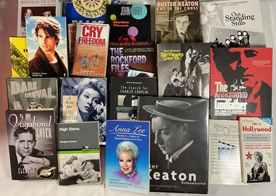 Lot 63 - A box of movie related books, autographed by...