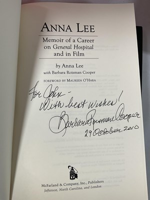 Lot 63 - A box of movie related books, autographed by...