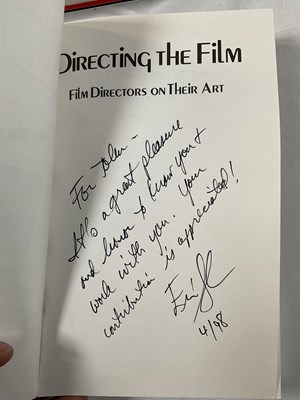 Lot 63 - A box of movie related books, autographed by...