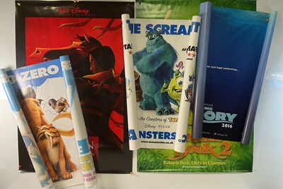 Lot 113 - A collection of animation film posters to...