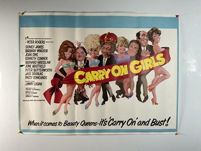 Lot 26 - CARRY ON GIRLS (1973) UK Quad film poster,...